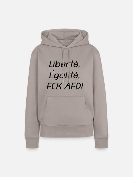Freiheit - Frauen Premium Bio Hoodie - Taupe