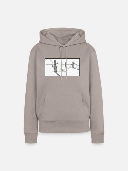 mexikanische Wüste - Frauen Premium Bio Hoodie - Taupe