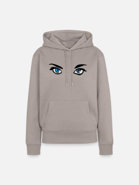 Auge - Frauen Premium Bio Hoodie - Taupe