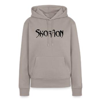 Sternzeichen Tierkreiszeichen Skorpion - Frauen Premium Bio Hoodie - Taupe - Vorne - Julia (174cm)