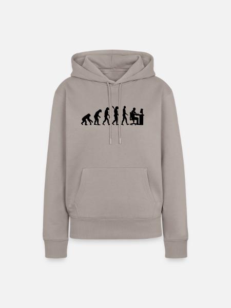 Grafiker - Frauen Premium Bio Hoodie - Taupe