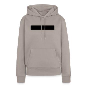 Linie - Frauen Premium Bio Hoodie - Taupe - Vorne - Julia (174cm)