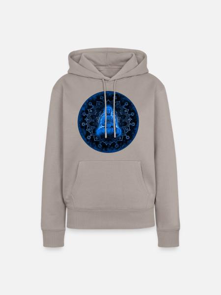 Buddha - Frauen Premium Bio Hoodie - Taupe