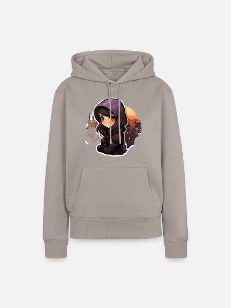 Cute Assassin Blending In - Frauen Premium Bio Hoodie - Taupe