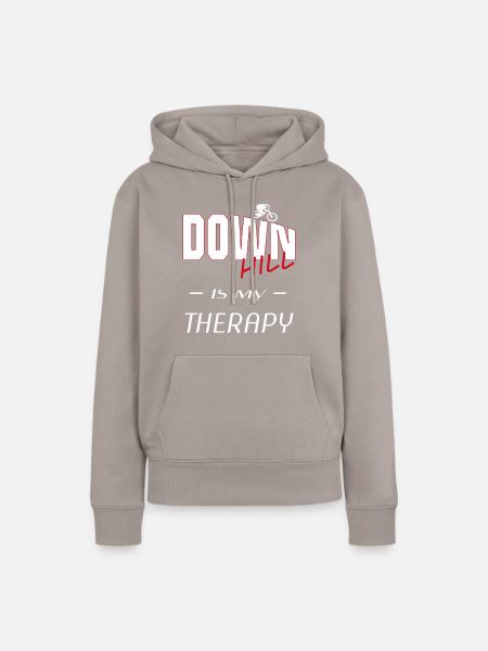 downhill - biken - biker - Frauen Premium Bio Hoodie - Taupe