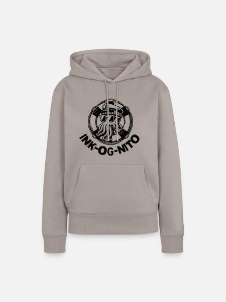 Octopus inkognito Sonnenbrille Design - Frauen Premium Bio Hoodie - Taupe
