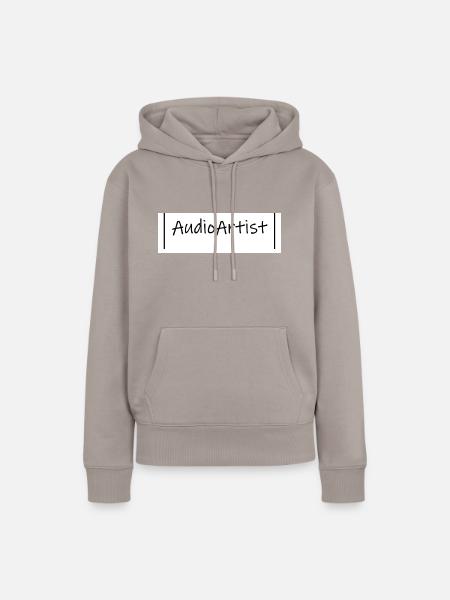 Audio - Frauen Premium Bio Hoodie - Taupe