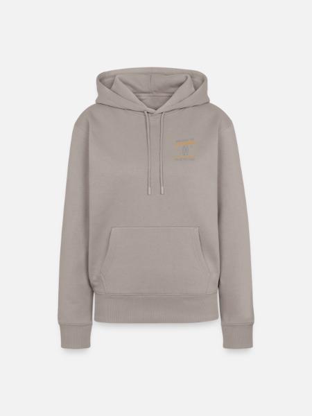 American Tire Distressed - Frauen Premium Bio Hoodie - Taupe