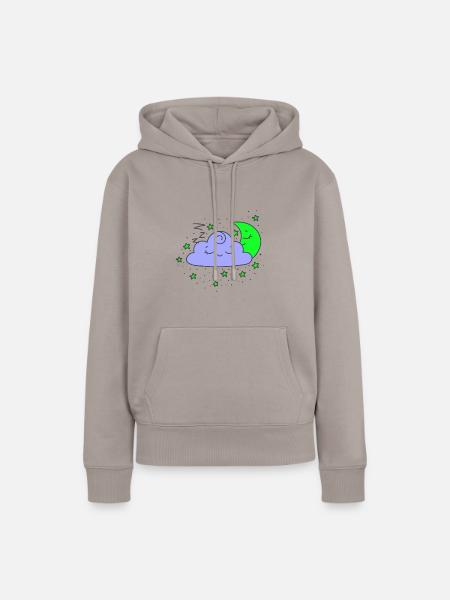 Wolke - Frauen Premium Bio Hoodie - Taupe
