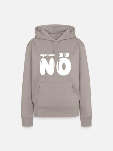 leider nein - Frauen Premium Bio Hoodie - Taupe