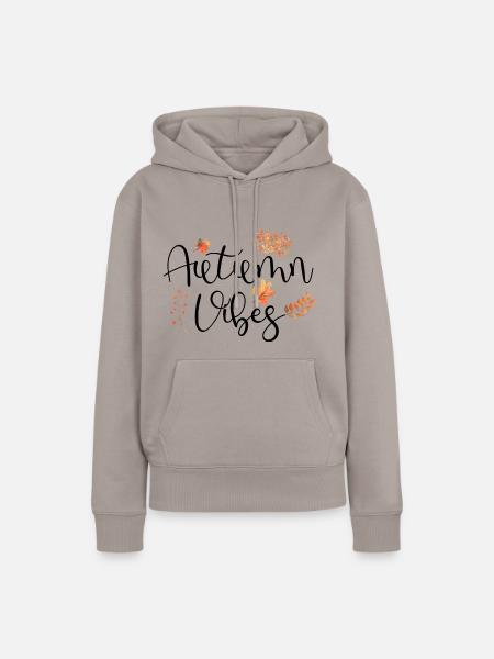 Herbst - Frauen Premium Bio Hoodie - Taupe
