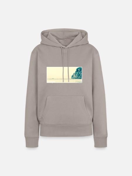Escape - Frauen Premium Bio Hoodie - Taupe