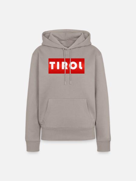 TIROL - Frauen Premium Bio Hoodie - Taupe