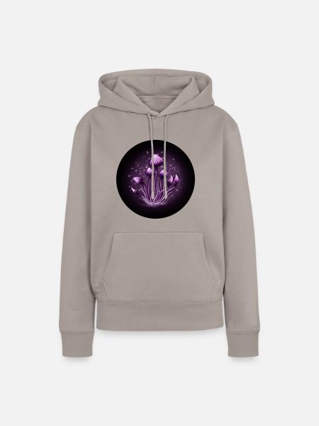 Magic mushrooms - Frauen Premium Bio Hoodie - Taupe