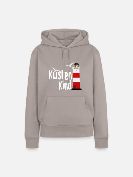 Küstenkind - Frauen Premium Bio Hoodie - Taupe