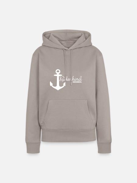 Küstenkind Original - Frauen Premium Bio Hoodie - Taupe