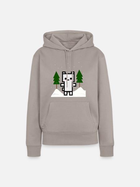 Eisbär - Frauen Premium Bio Hoodie - Taupe