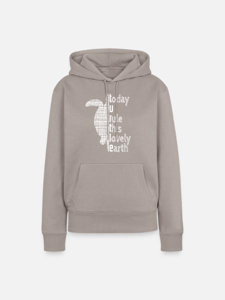 Turtle - Frauen Premium Bio Hoodie - Taupe