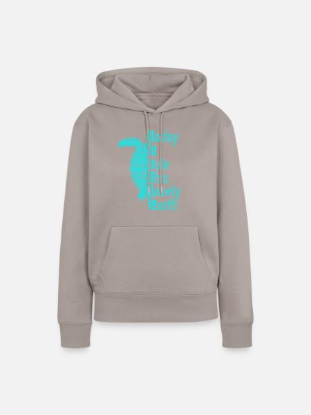 Turtle Schildkröte - Frauen Premium Bio Hoodie - Taupe