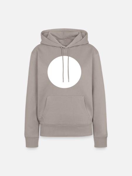 White Dot - Frauen Premium Bio Hoodie - Taupe