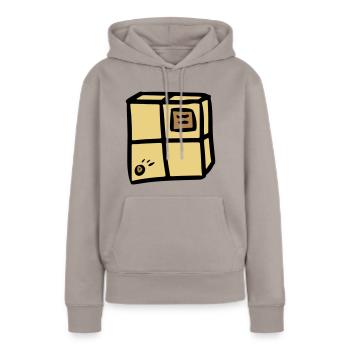 Paket - Frauen Premium Bio Hoodie - Taupe - Vorne - Julia (174cm)