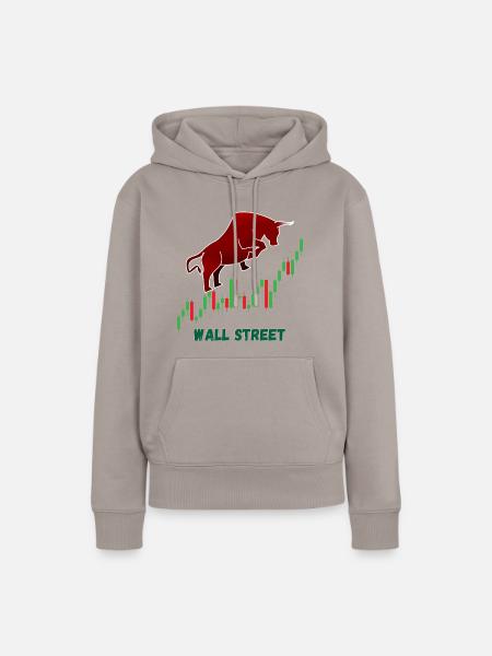 wall Street - Frauen Premium Bio Hoodie - Taupe