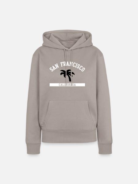 San Francisco - Frauen Premium Bio Hoodie - Taupe