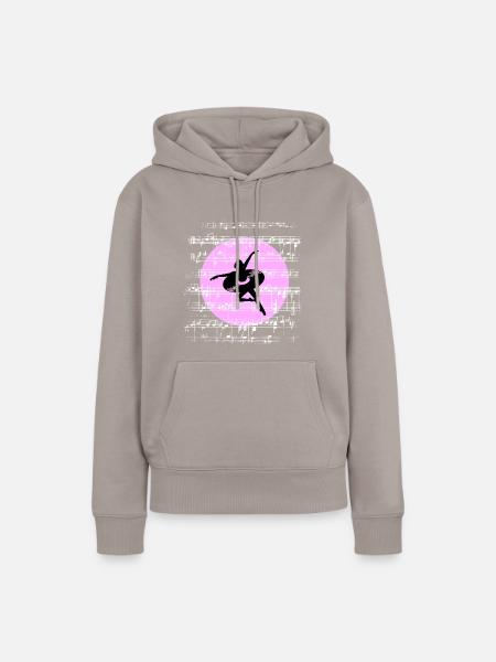 Harmonie in Bewegung - Frauen Premium Bio Hoodie - Taupe