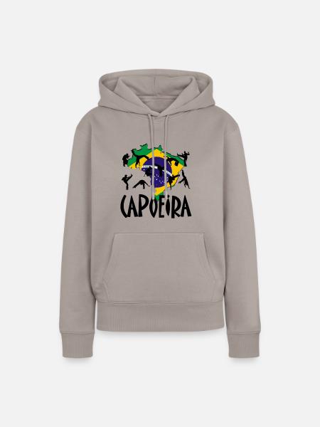 Capoeira - Frauen Premium Bio Hoodie - Taupe