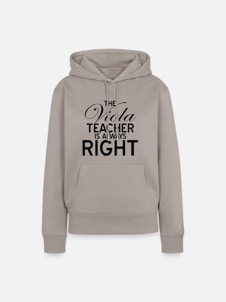 Bratsche - Frauen Premium Bio Hoodie - Taupe