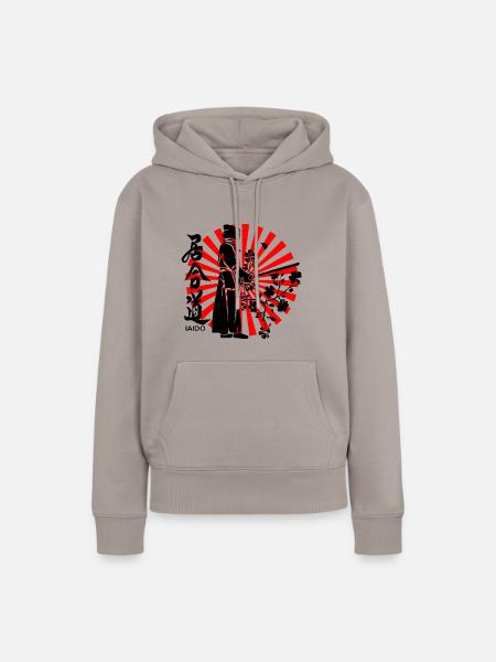 Iaido - Frauen Premium Bio Hoodie - Taupe