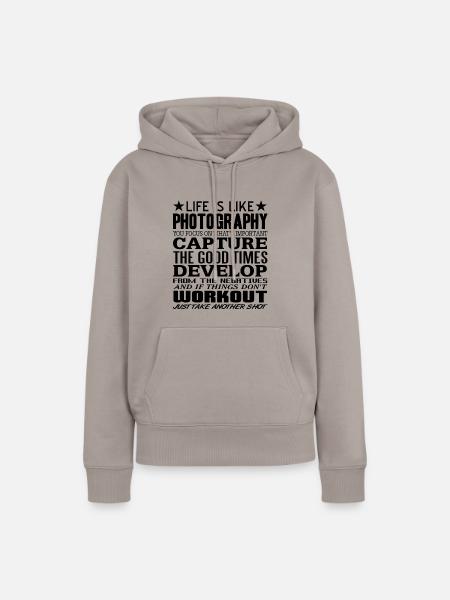 Fotograf - Frauen Premium Bio Hoodie - Taupe