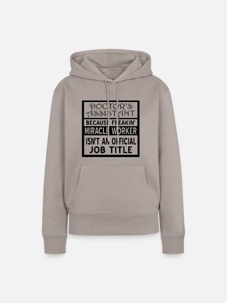 Arzthelferin - Frauen Premium Bio Hoodie - Taupe