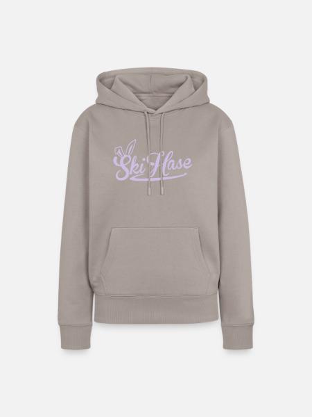 skihase - Frauen Premium Bio Hoodie - Taupe