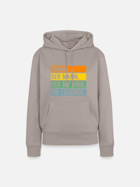 Simon - Frauen Premium Bio Hoodie - Taupe