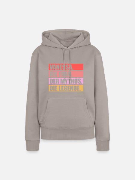 Vanessa - Frauen Premium Bio Hoodie - Taupe