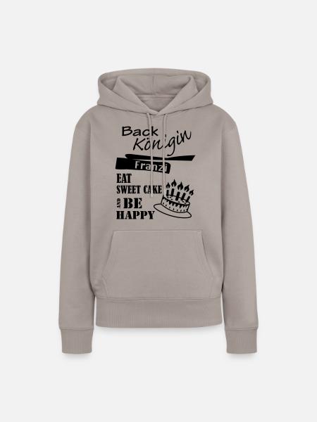 Backmeisterin Franzi - Frauen Premium Bio Hoodie - Taupe