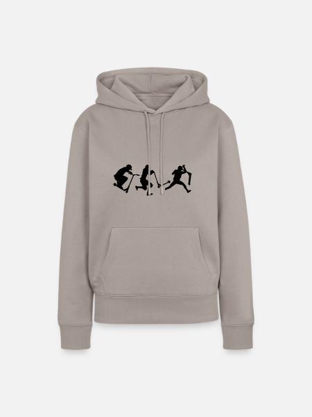 Tricks Stunts Stuntscooter Stunt Roller - Frauen Premium Bio Hoodie - Taupe