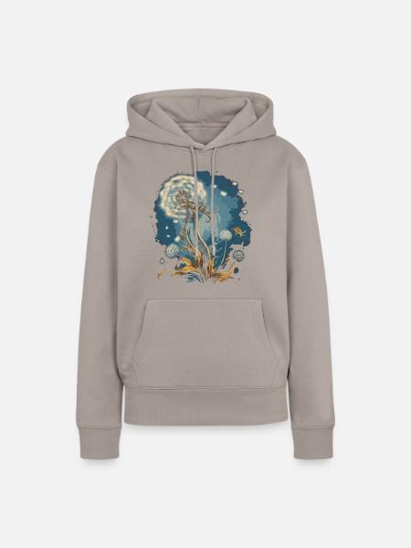 Pusteblume - Frauen Premium Bio Hoodie - Taupe