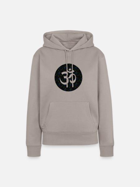 OM - Frauen Premium Bio Hoodie - Taupe