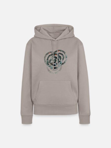 Circles - Frauen Premium Bio Hoodie - Taupe