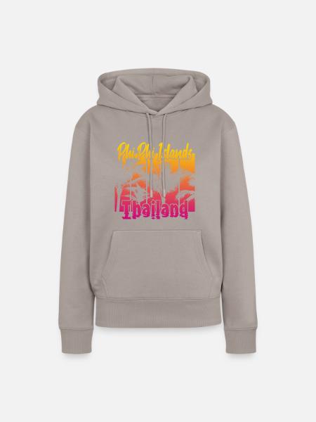 Phi Phi Islands Thailand - Frauen Premium Bio Hoodie - Taupe