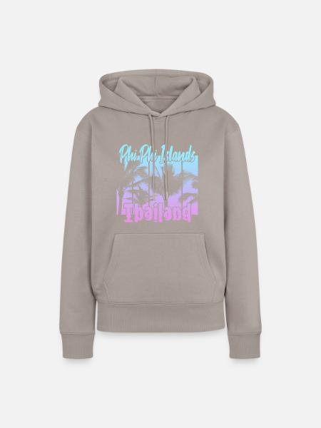 Phi Phi Islands Thailand - Frauen Premium Bio Hoodie - Taupe
