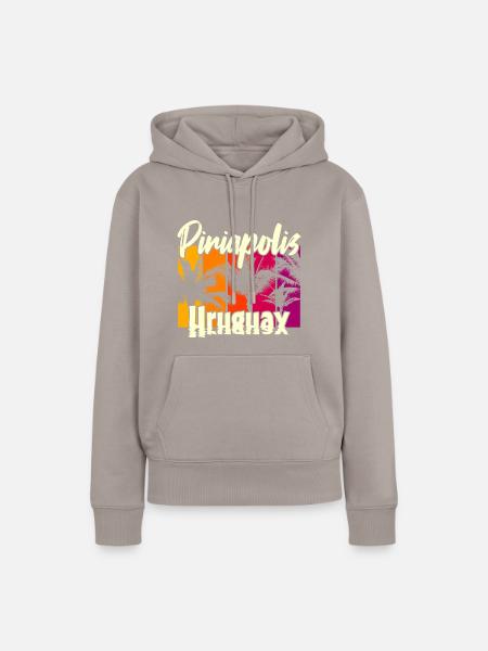 Piriápolis Uruguay - Frauen Premium Bio Hoodie - Taupe