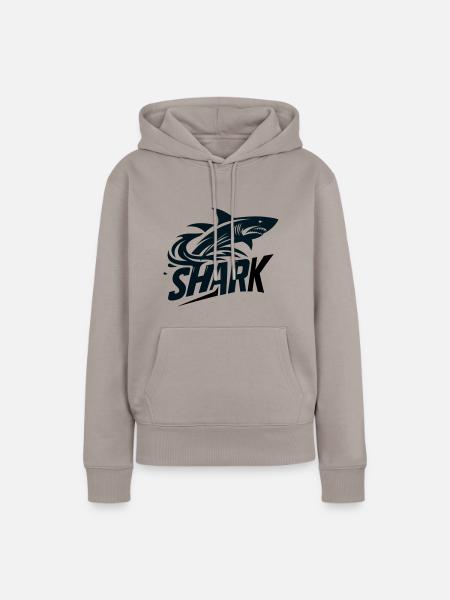 Shark - Frauen Premium Bio Hoodie - Taupe
