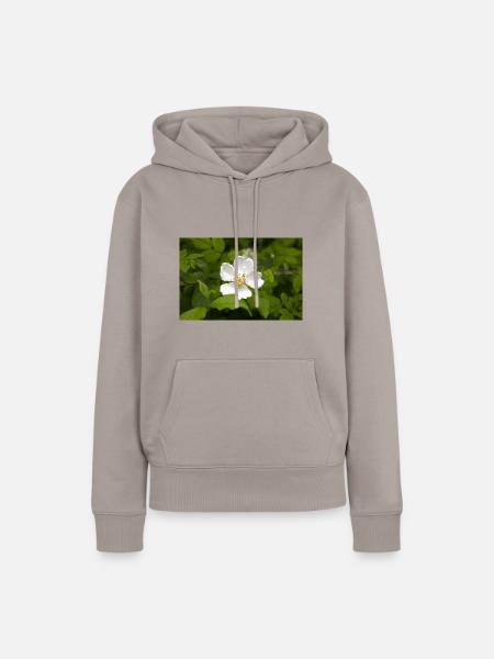 Feld-Rose - Frauen Premium Bio Hoodie - Taupe
