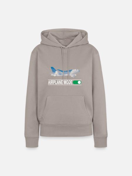 Airplane Mode - Frauen Premium Bio Hoodie - Taupe