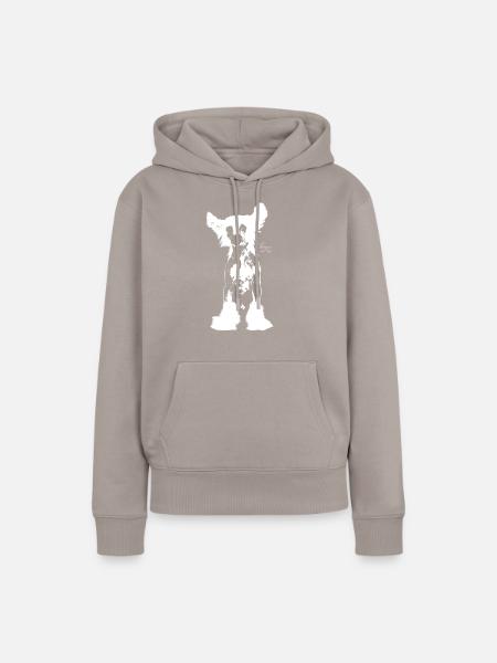 Chinesischer Schopfhund - Frauen Premium Bio Hoodie - Taupe