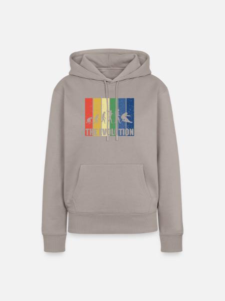 Snowboarding - Frauen Premium Bio Hoodie - Taupe
