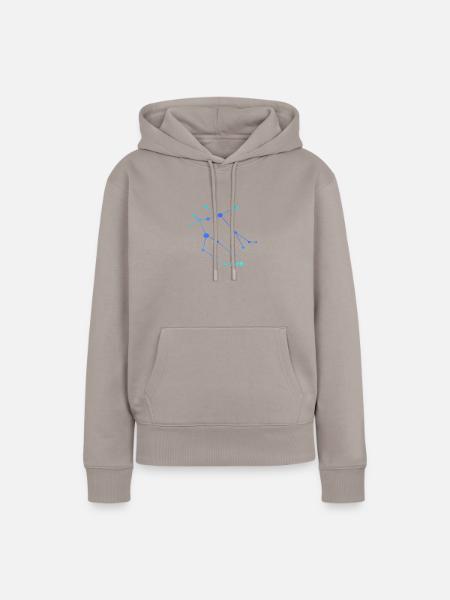 Sternzeichen Zwillinge, Gemini - Frauen Premium Bio Hoodie - Taupe